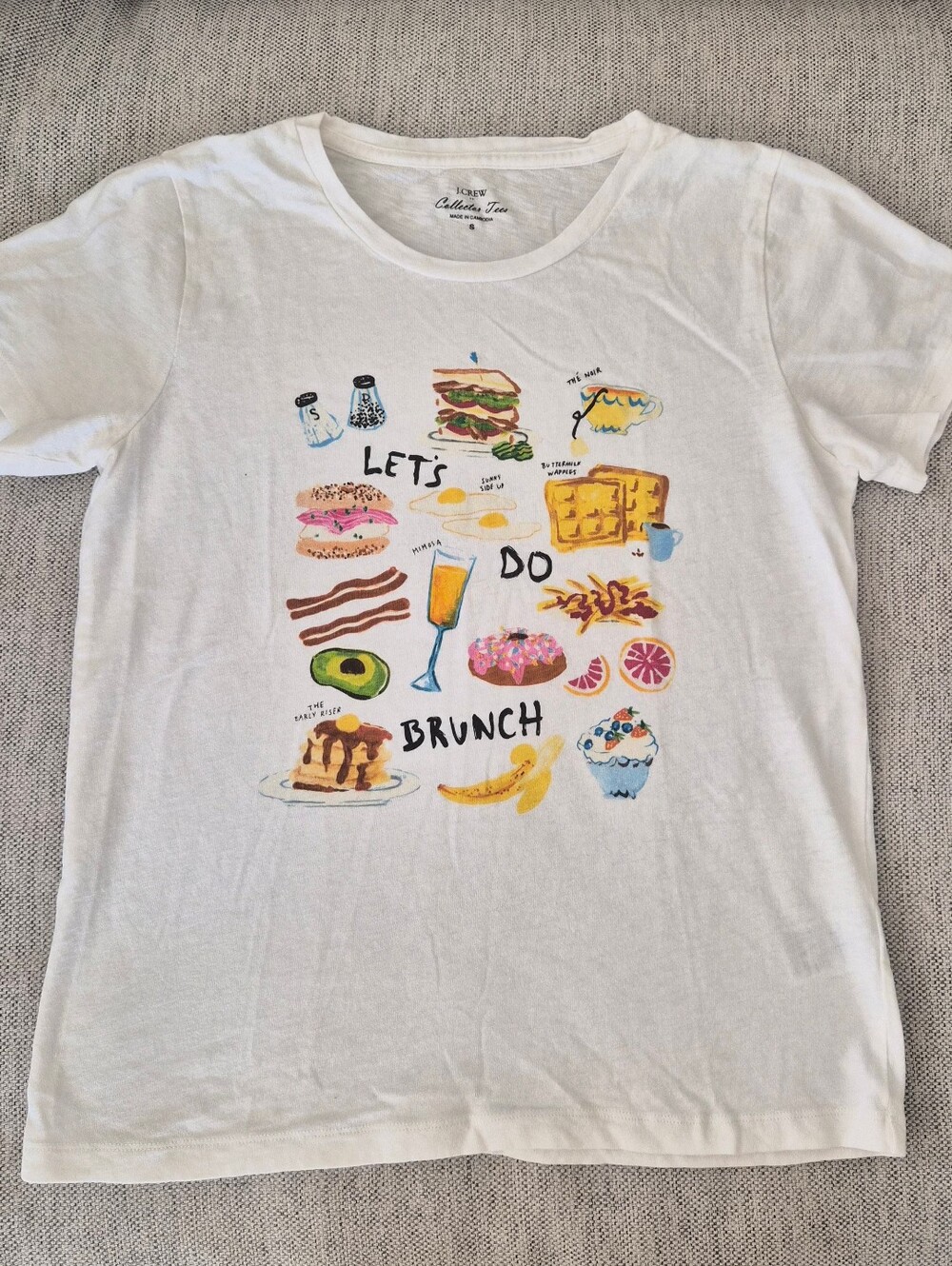 J. Crew Collectors Tees Let's Do Brunch Graphic Tee